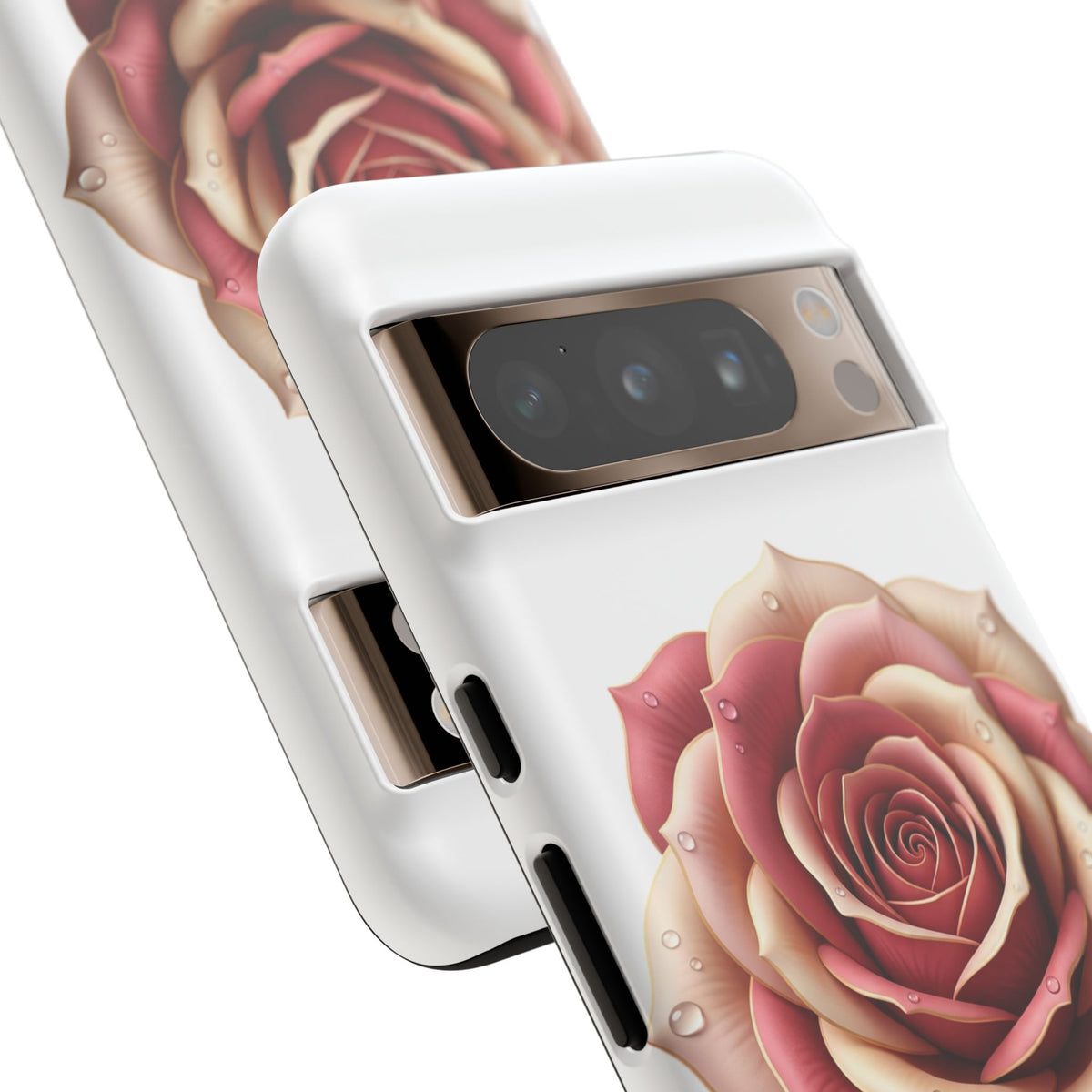 Rose Waterdrop Tough Phone Case — Protective Floral iPhone Cover