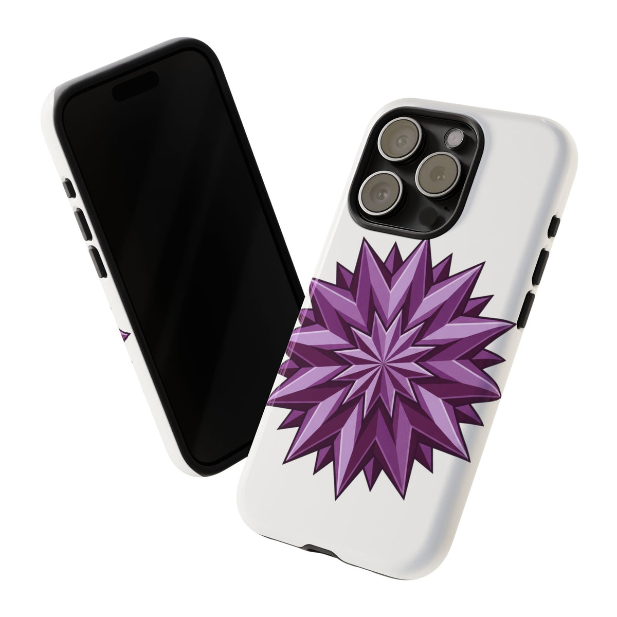 Purple Geometric Star Phone Case