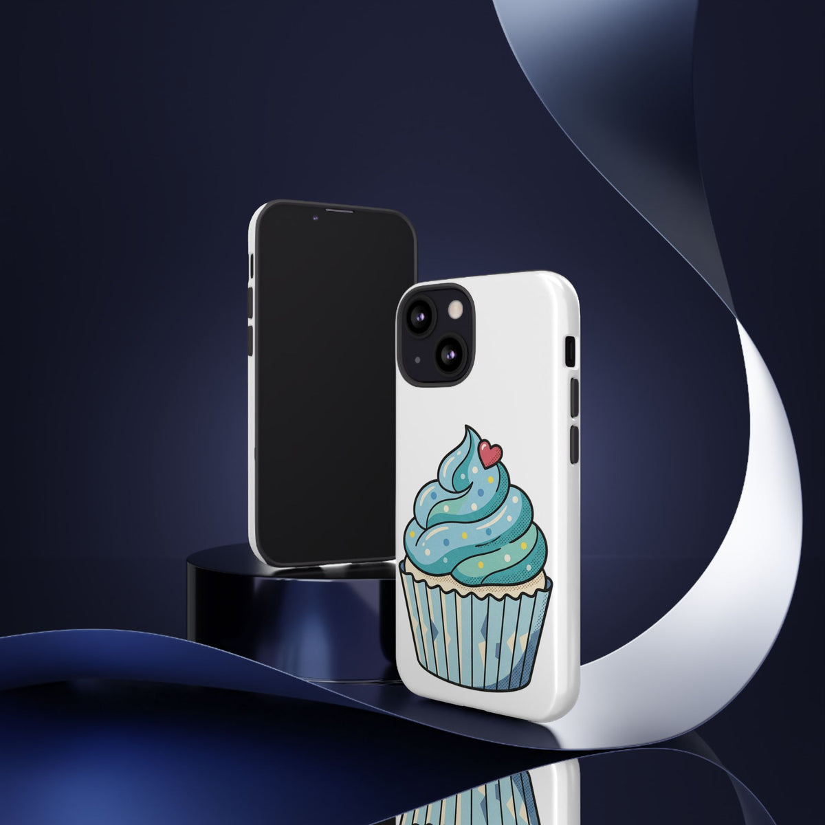 Blue Cupcake Tough Phone Cases