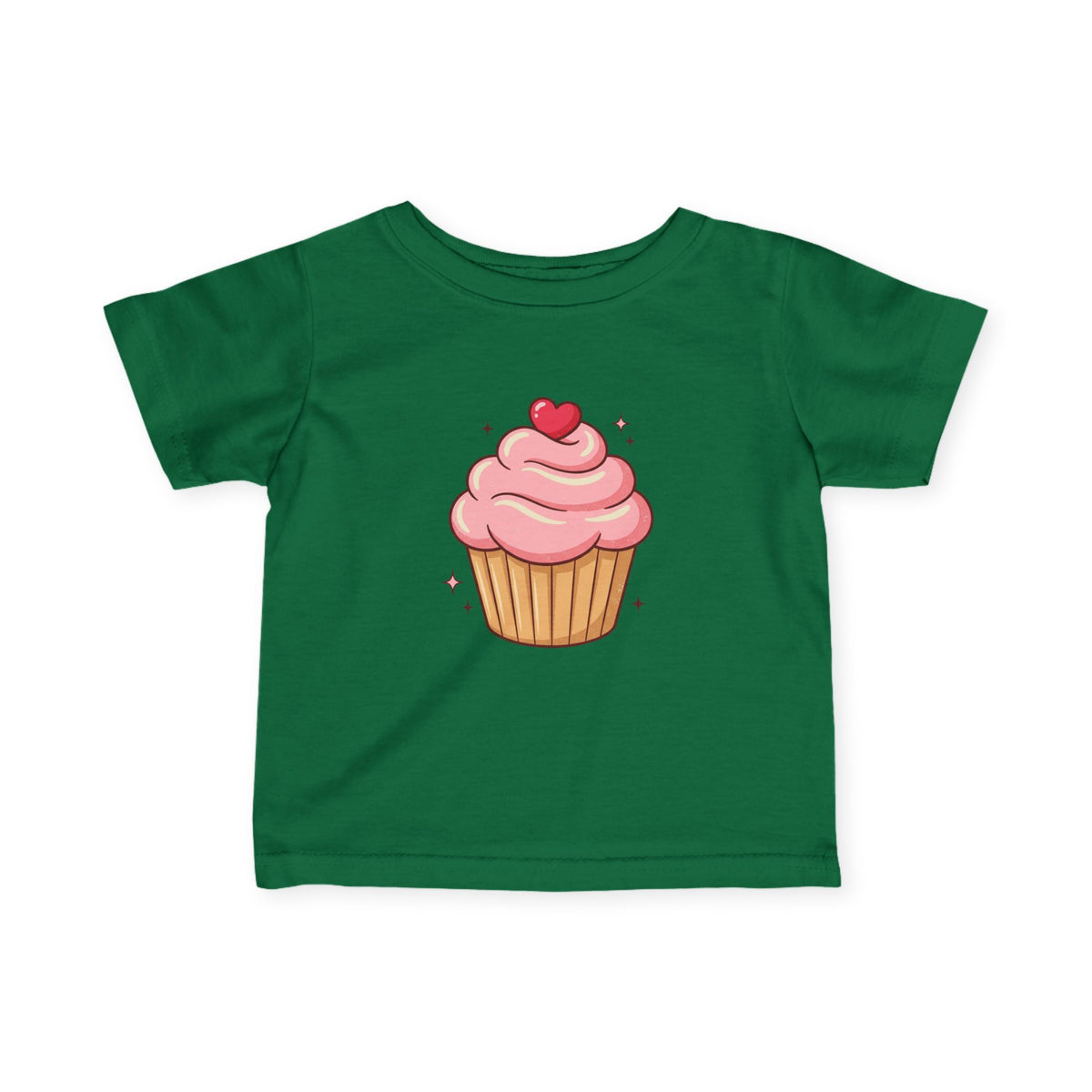 Pink Cupcake Infant Fine Jersey Tee