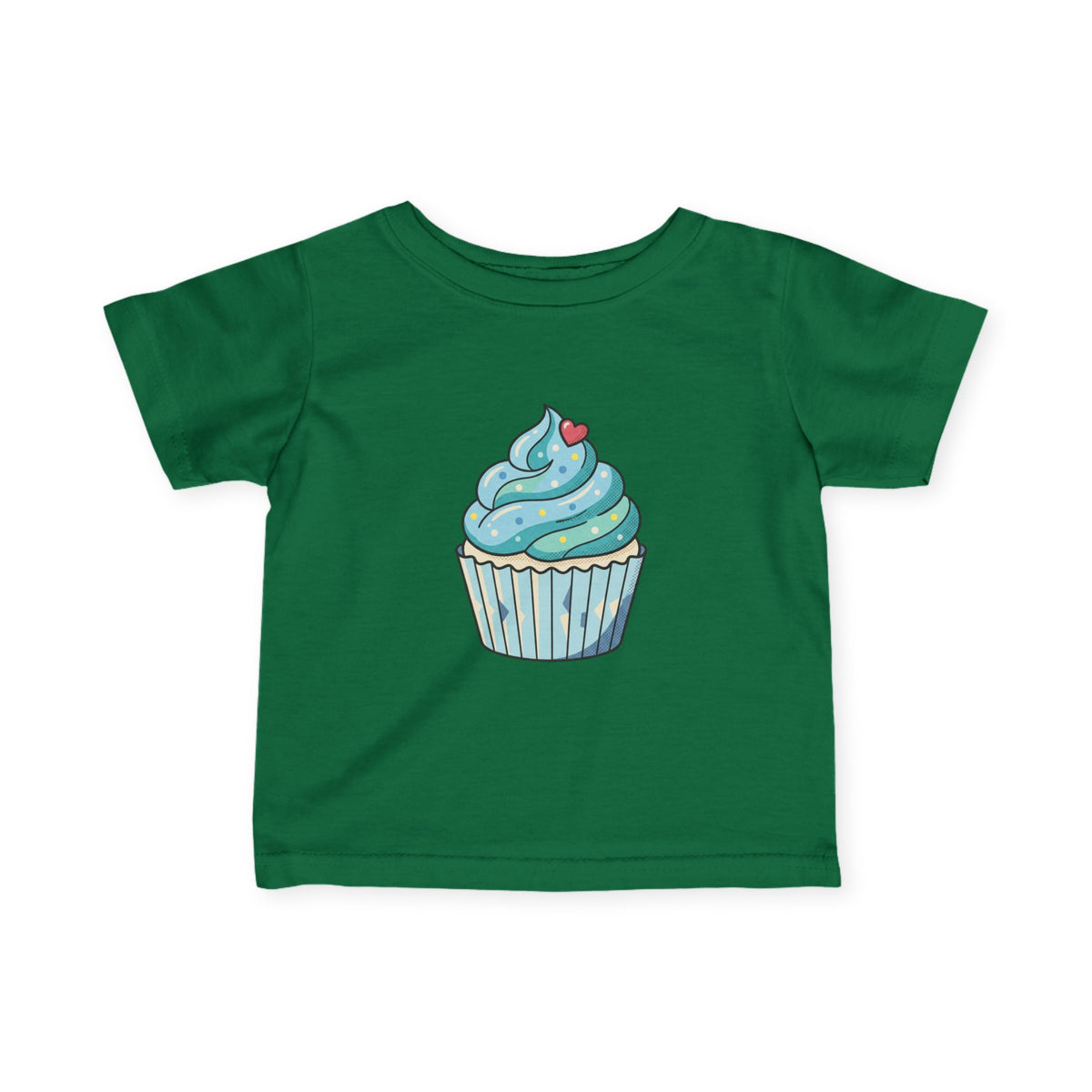 Blue Cupcake Infant Fine Jersey Tee