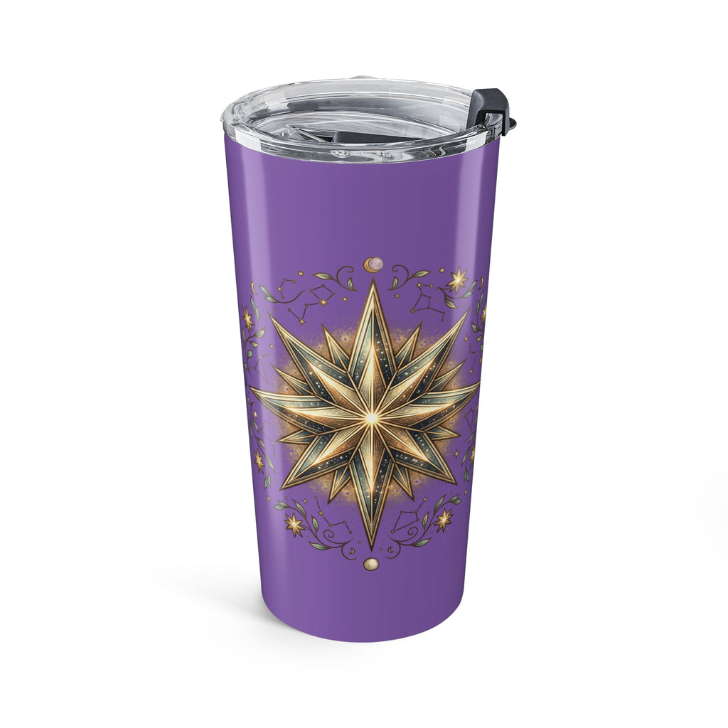 Star Print Light Purple Tumbler 20oz