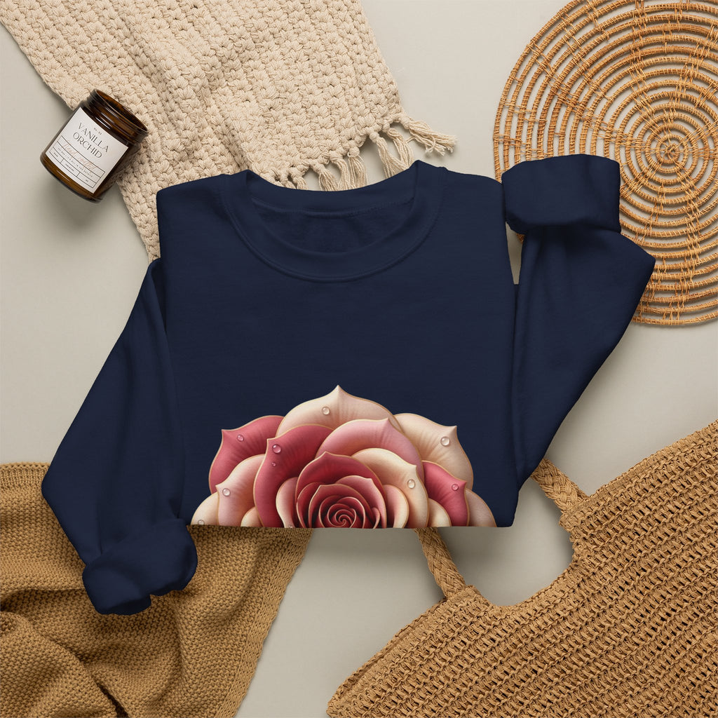 Rose Bloom Crewneck Sweatshirt
