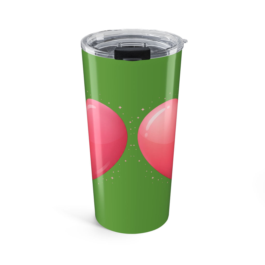 Pink Heart Tumbler 20oz Green