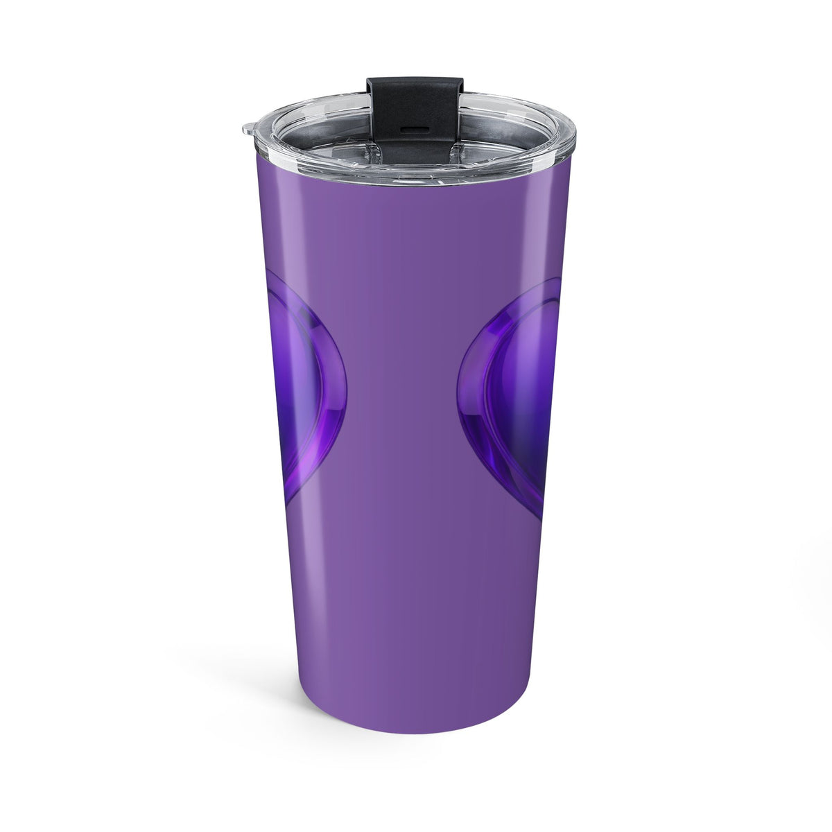20oz Purple Heart Tumbler - Insulated Travel Cup- Dark Purple