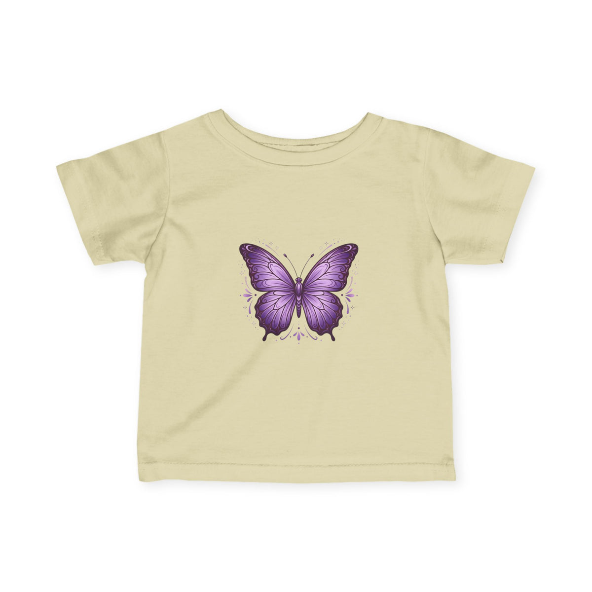 Infant T-Shirt — Purple Butterfly Baby Tee (Cute Newborn Gift)