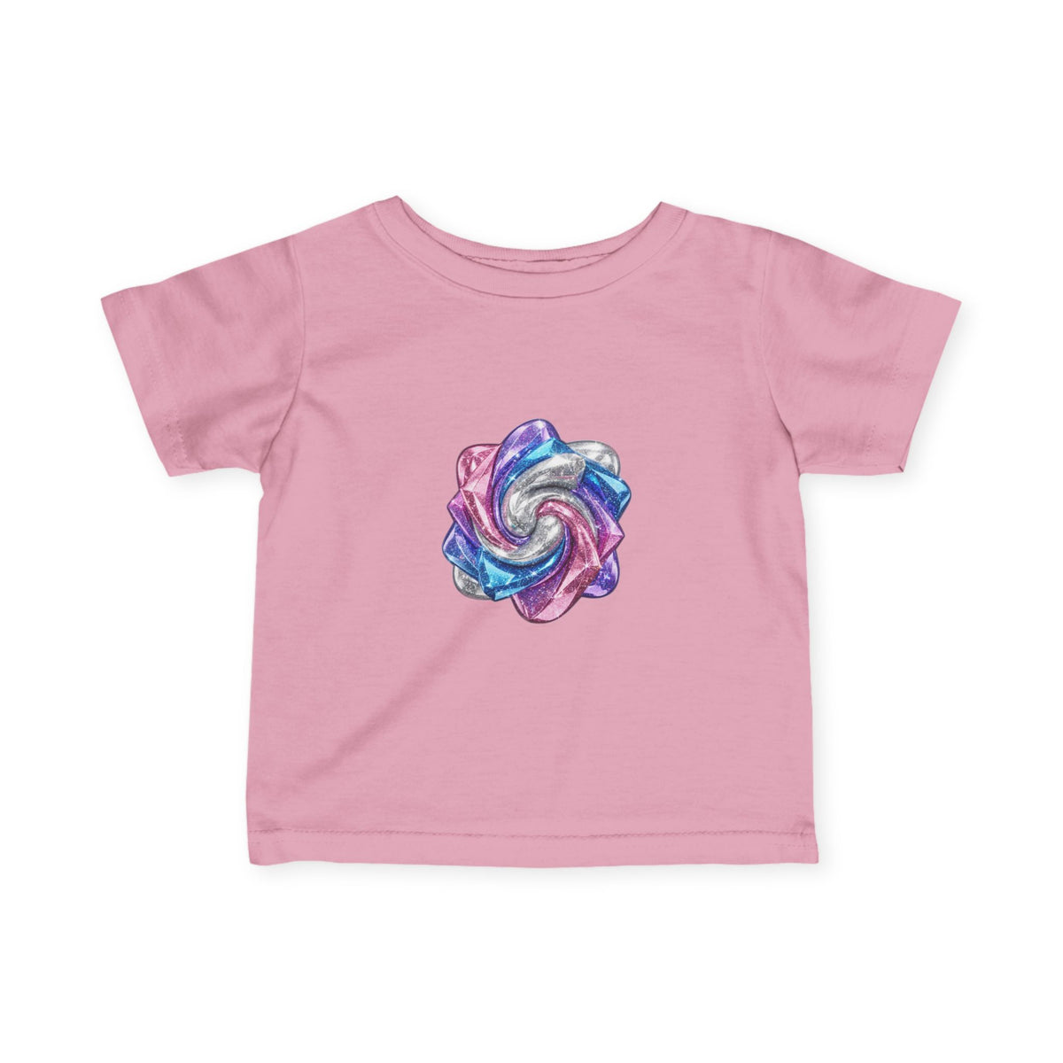 3D Glitter Design Infant Fine Jersey Tee