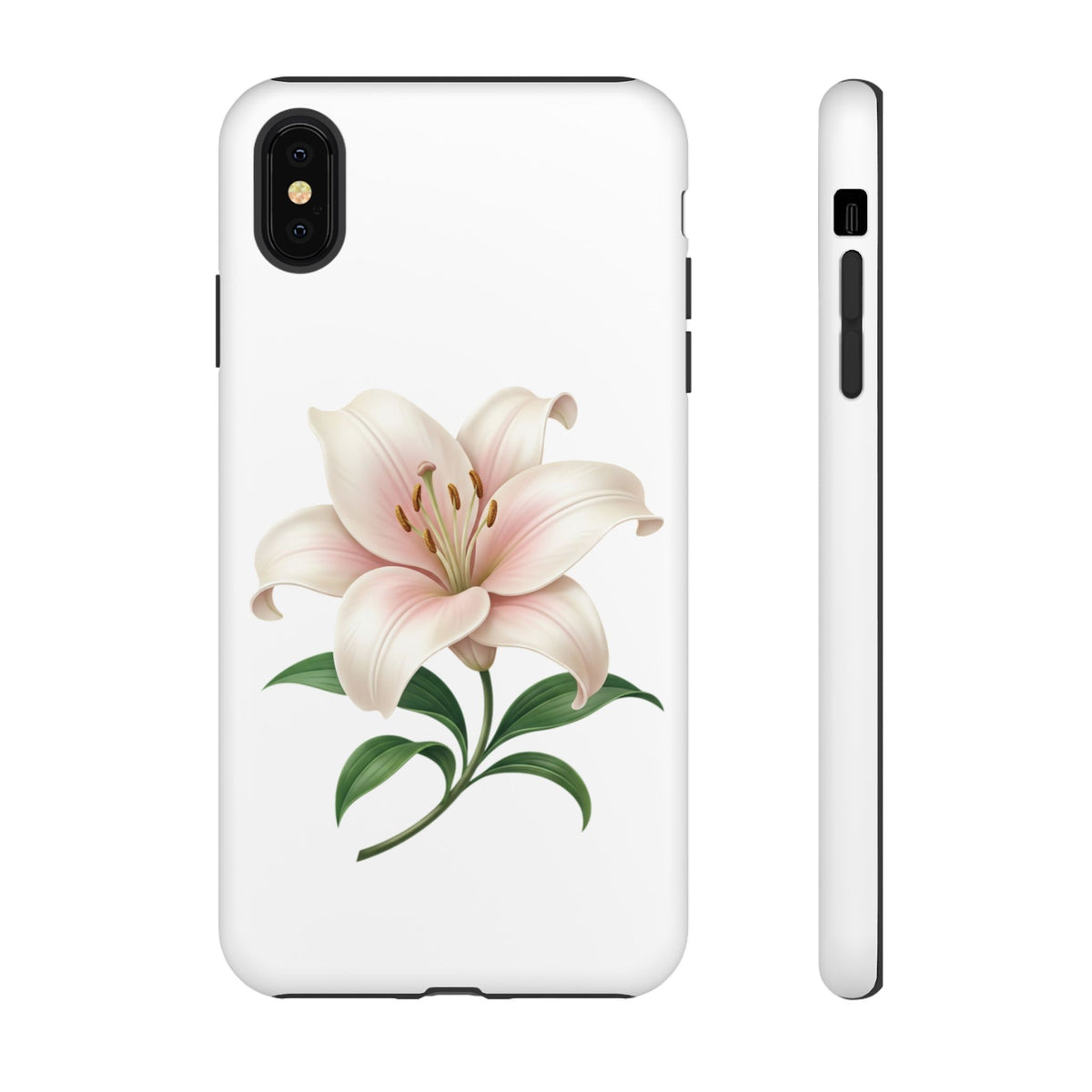 Floral Lily Phone Case — Pink Lily Tough Protective Cover