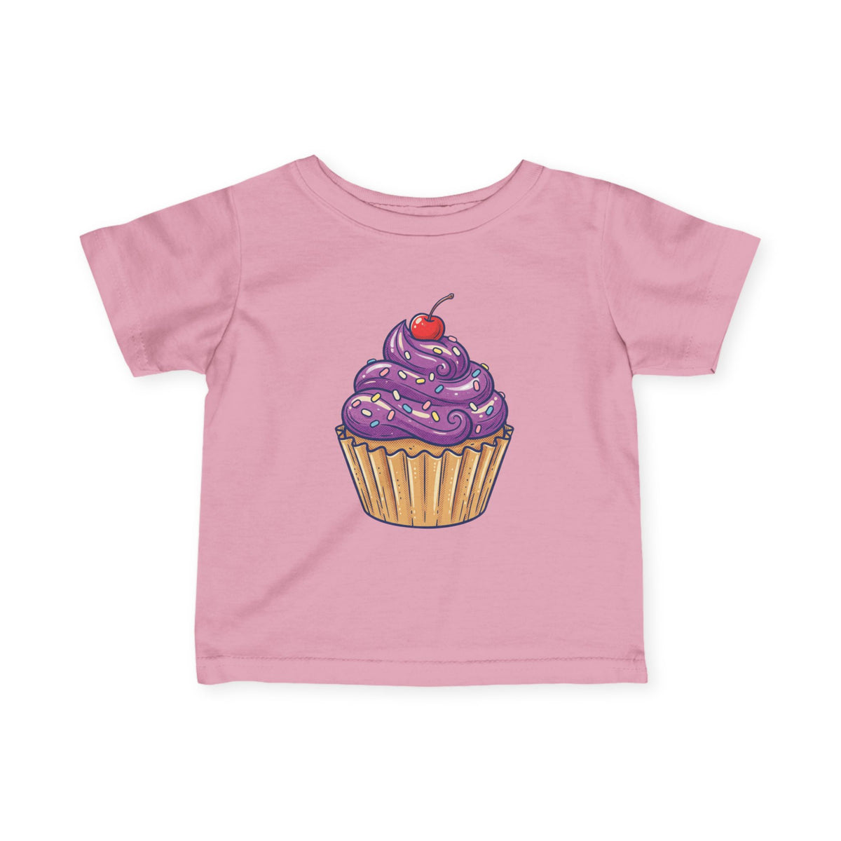 Purple Cupcake Infant Fine Jersey Tee
