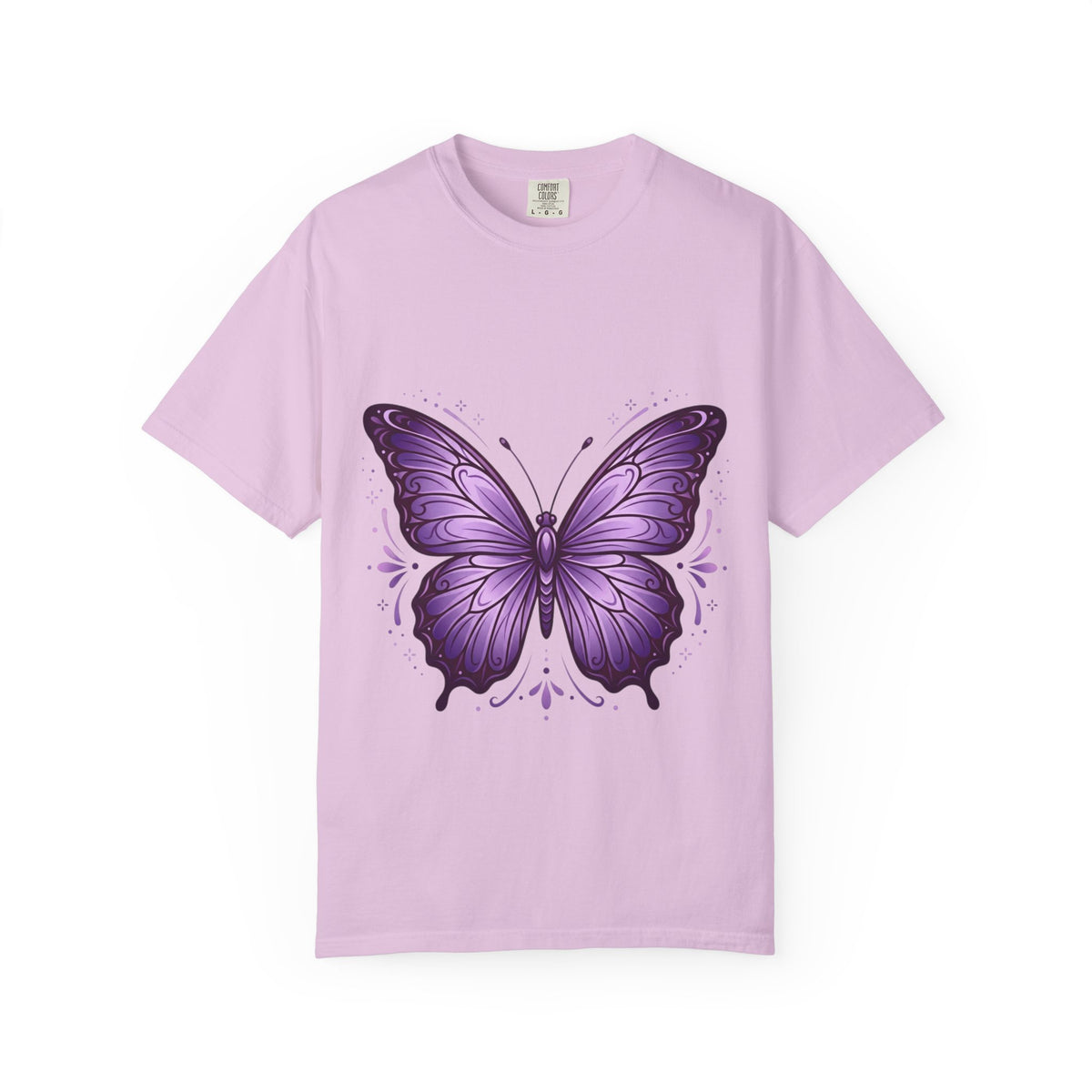 Purple Butterfly T-Shirt — Elegant Monarch Graphic Tee