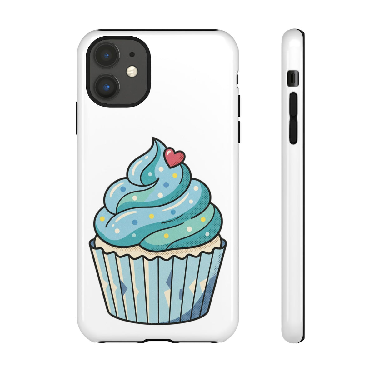 Blue Cupcake Tough Phone Cases