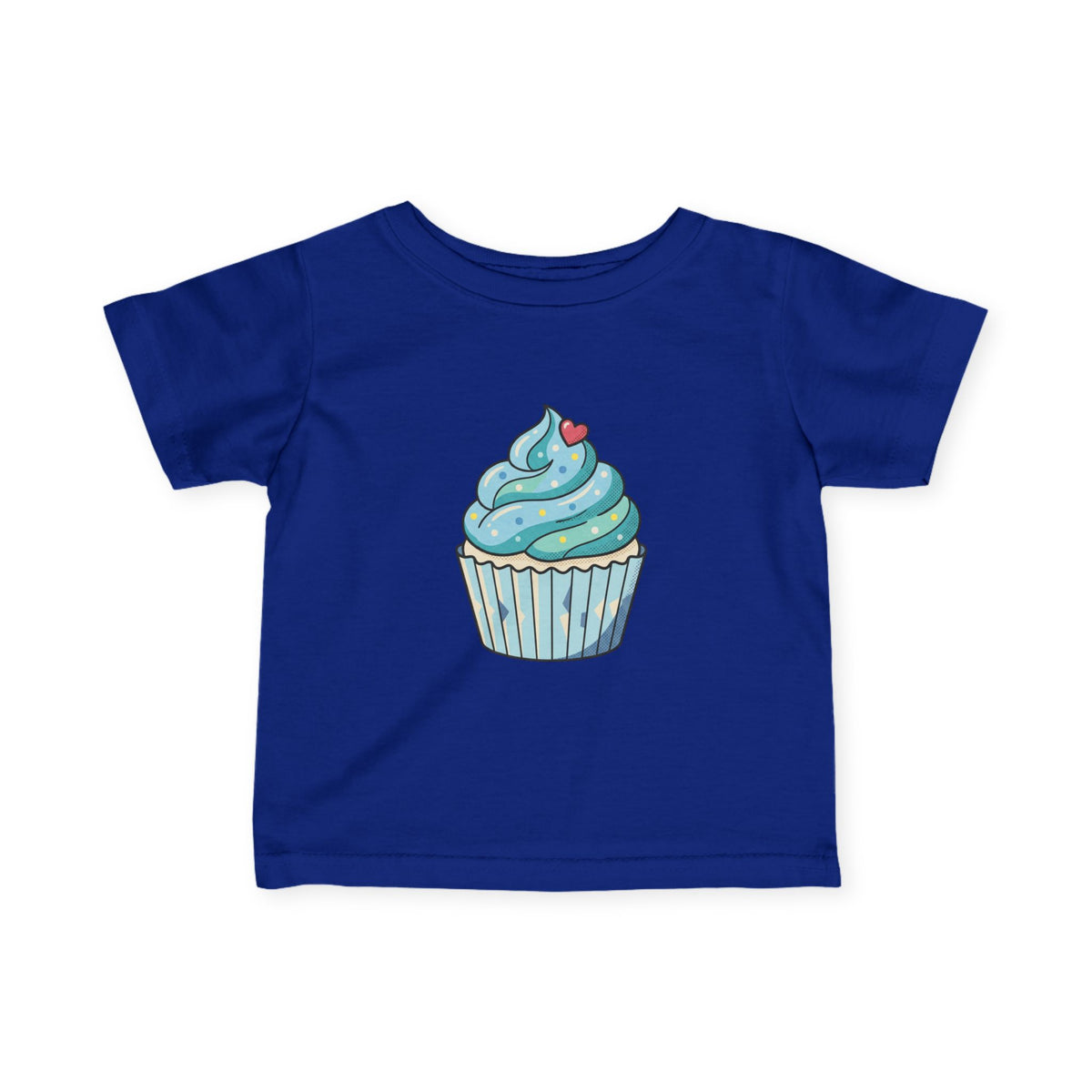 Blue Cupcake Infant Fine Jersey Tee