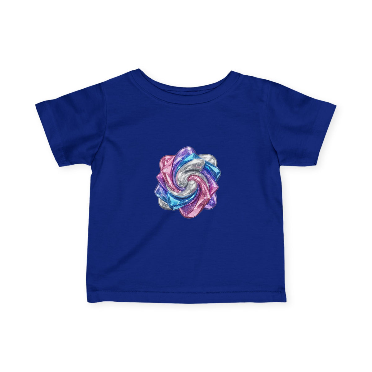 3D Glitter Design Infant Fine Jersey Tee