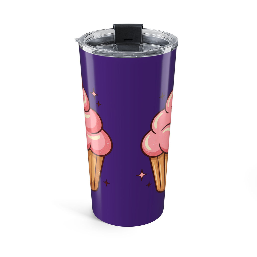 Pink Cupcake Tumbler 20oz- Dark Purple