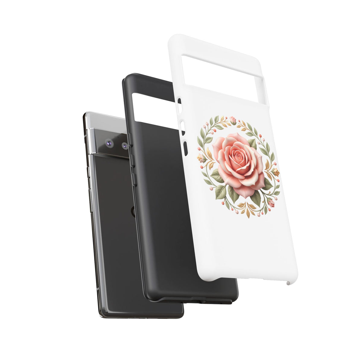 Floral Rose Wreath Tough Phone Case