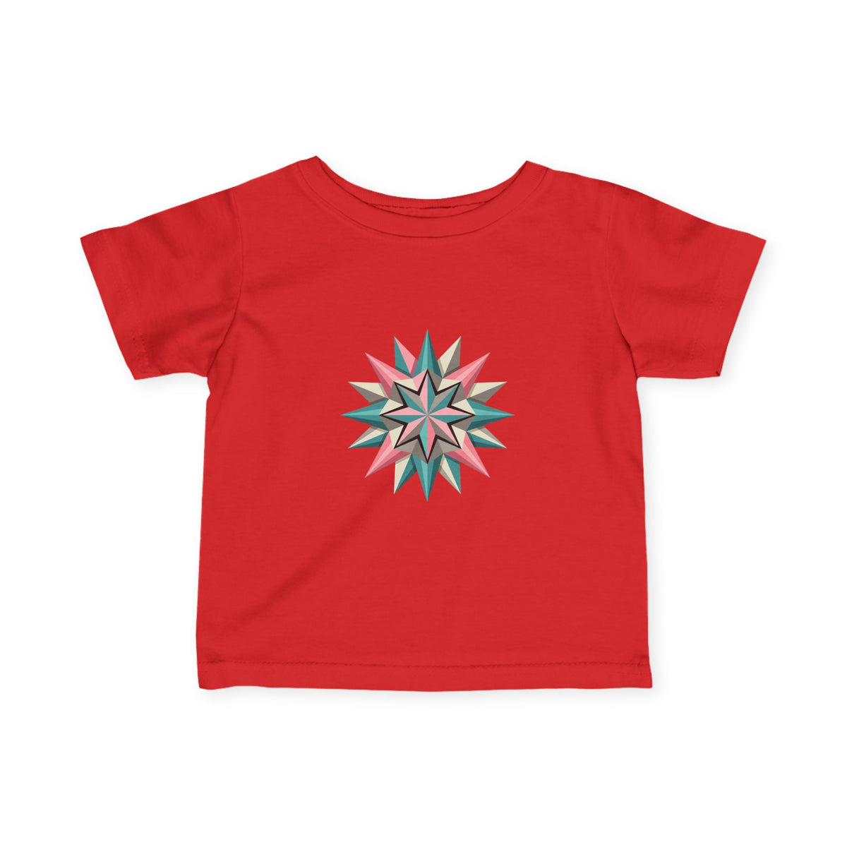 Infant Tee with Pastel Starburst Quilt Design