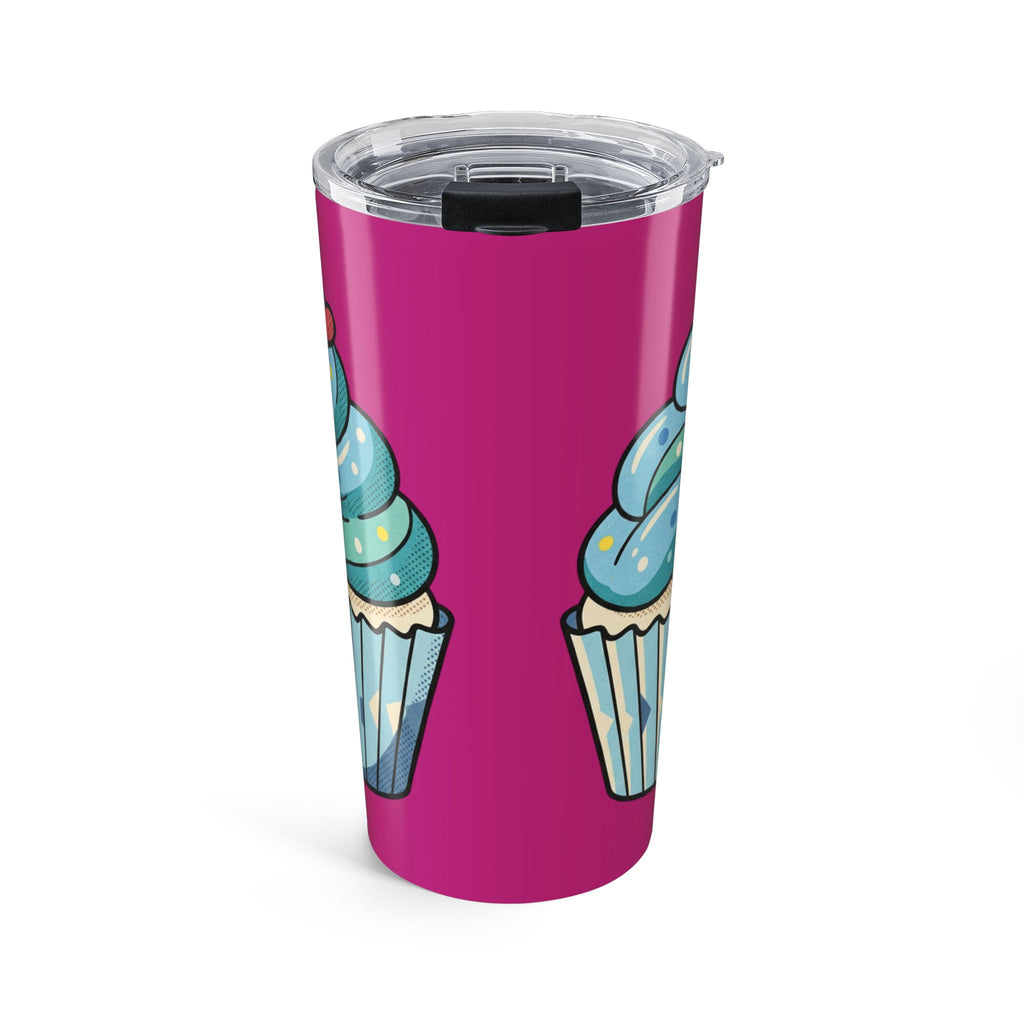 Blue Cupcake Frosting Tumbler 20oz- Magenta
