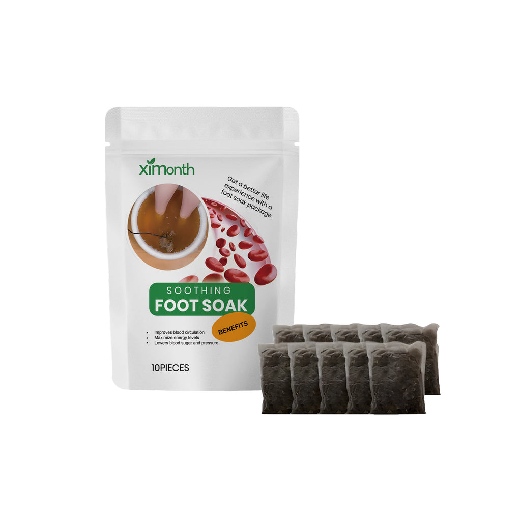 Foot Bath Kit Soothing Leg Treatment Foot Bath Kit Ginger Safflower Foot Bath Powder Herbal Foot Bath Kit