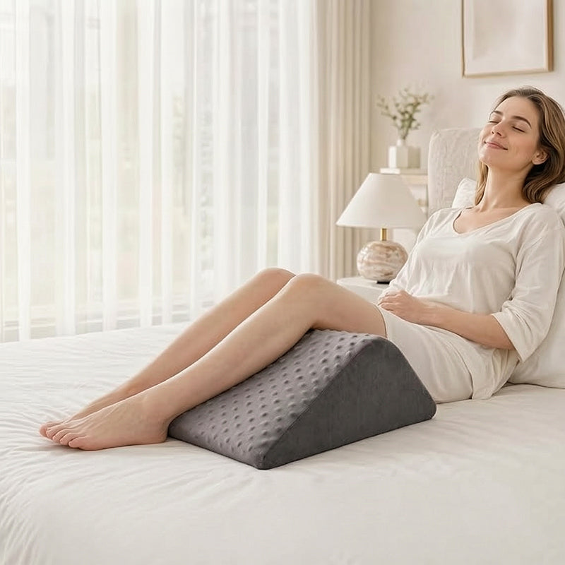 Foam Wedge Pillow Set - Leg Elevation & Back Support for Sleeping, and Pregnancy