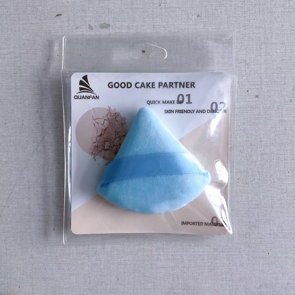 Triangle Dry Powder Puff Fiber Crystal Cotton Delicate On Makeup Beauty Tools Powder Puff