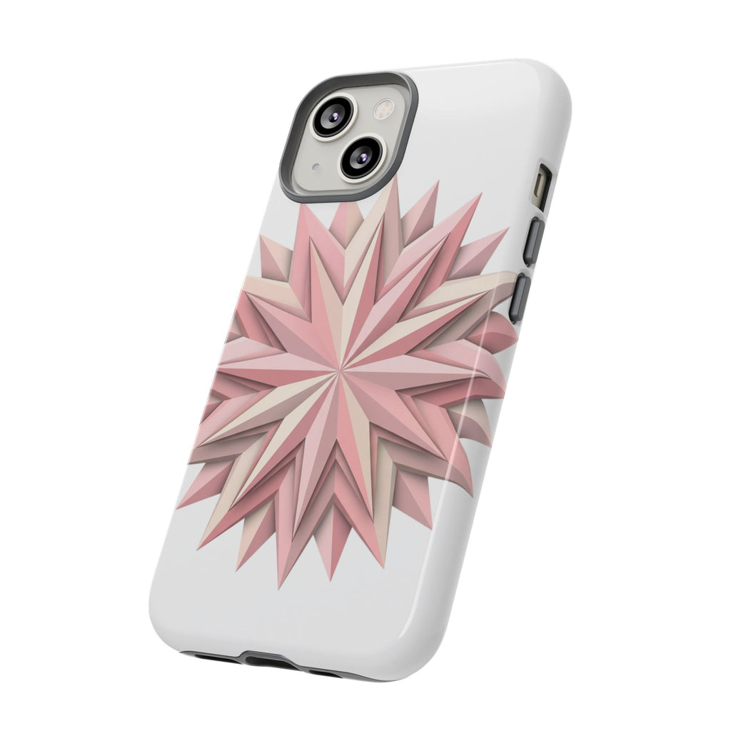 Pink Geometric Star Phone Case — Tough Protective iPhone Cover