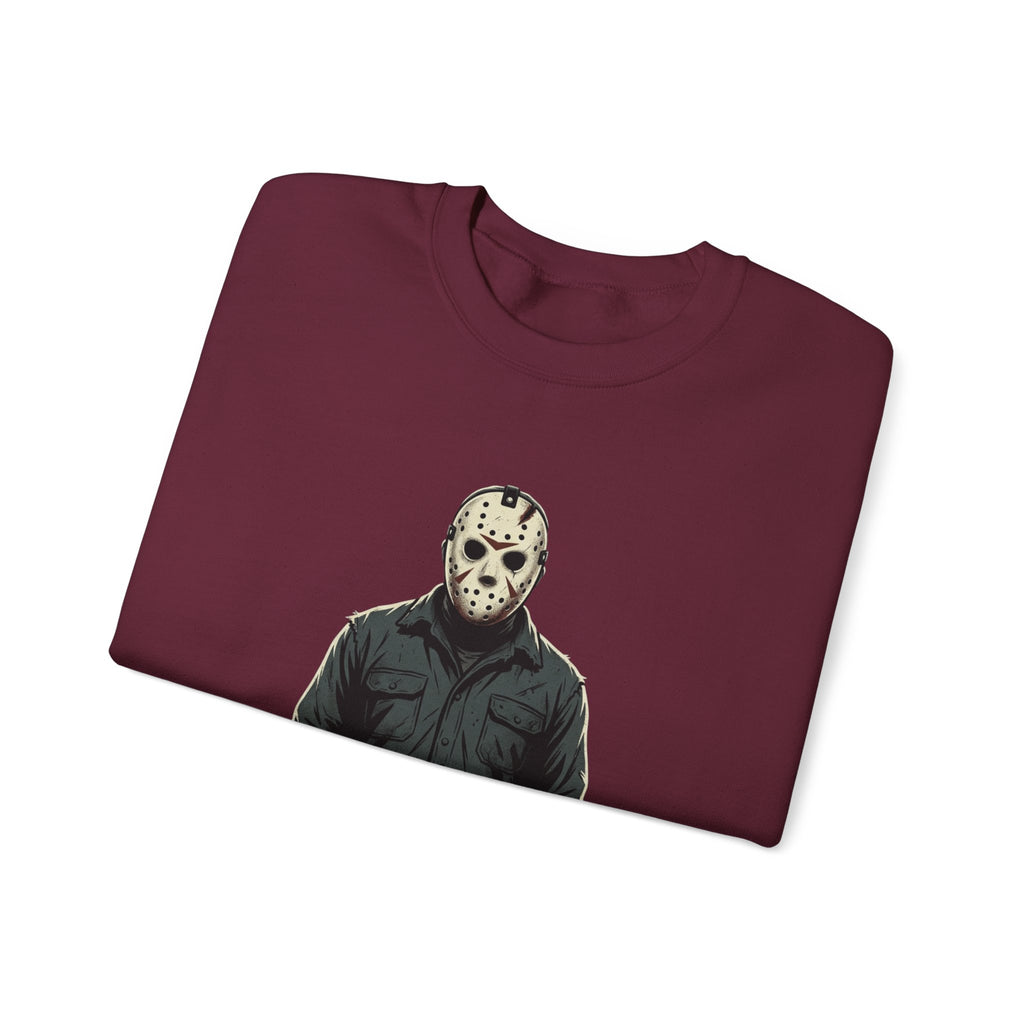 Jason Mask Sweatshirt - Horror Crewneck for Fans of Friday the 13th