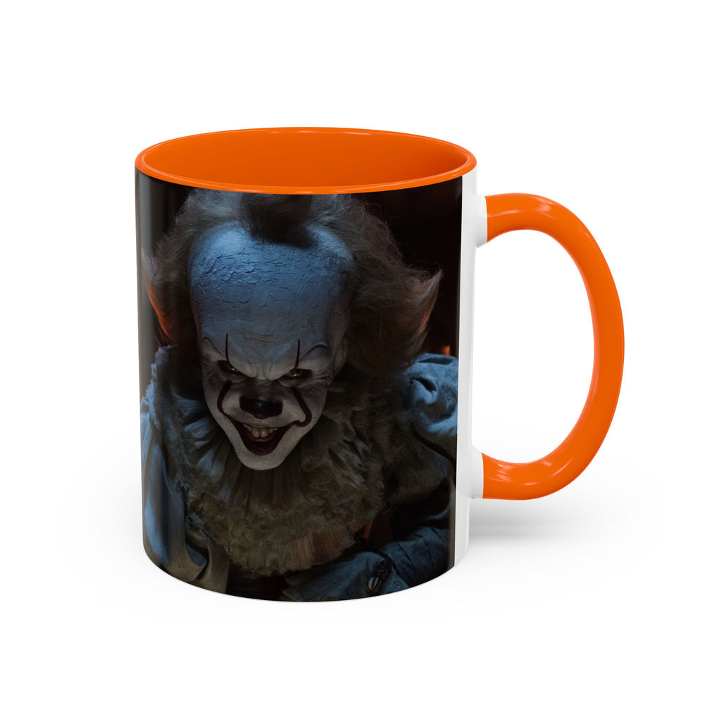 Creepy Pennywise Horror Coffee Mug — Scary Clown Accent Mug (11/15oz)