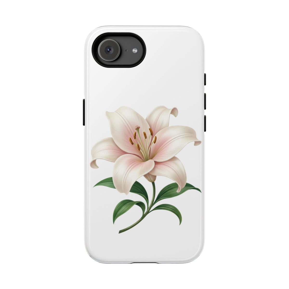 Floral Lily Phone Case — Pink Lily Tough Protective Cover