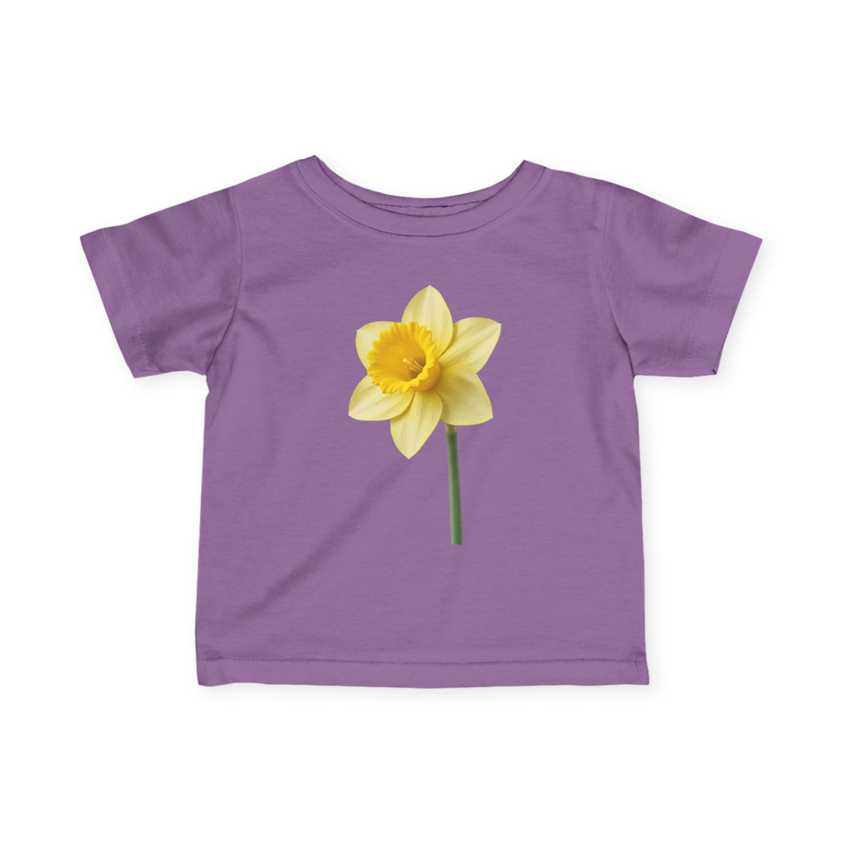 Infant Tee — Yellow Daffodil Floral Baby Shirt