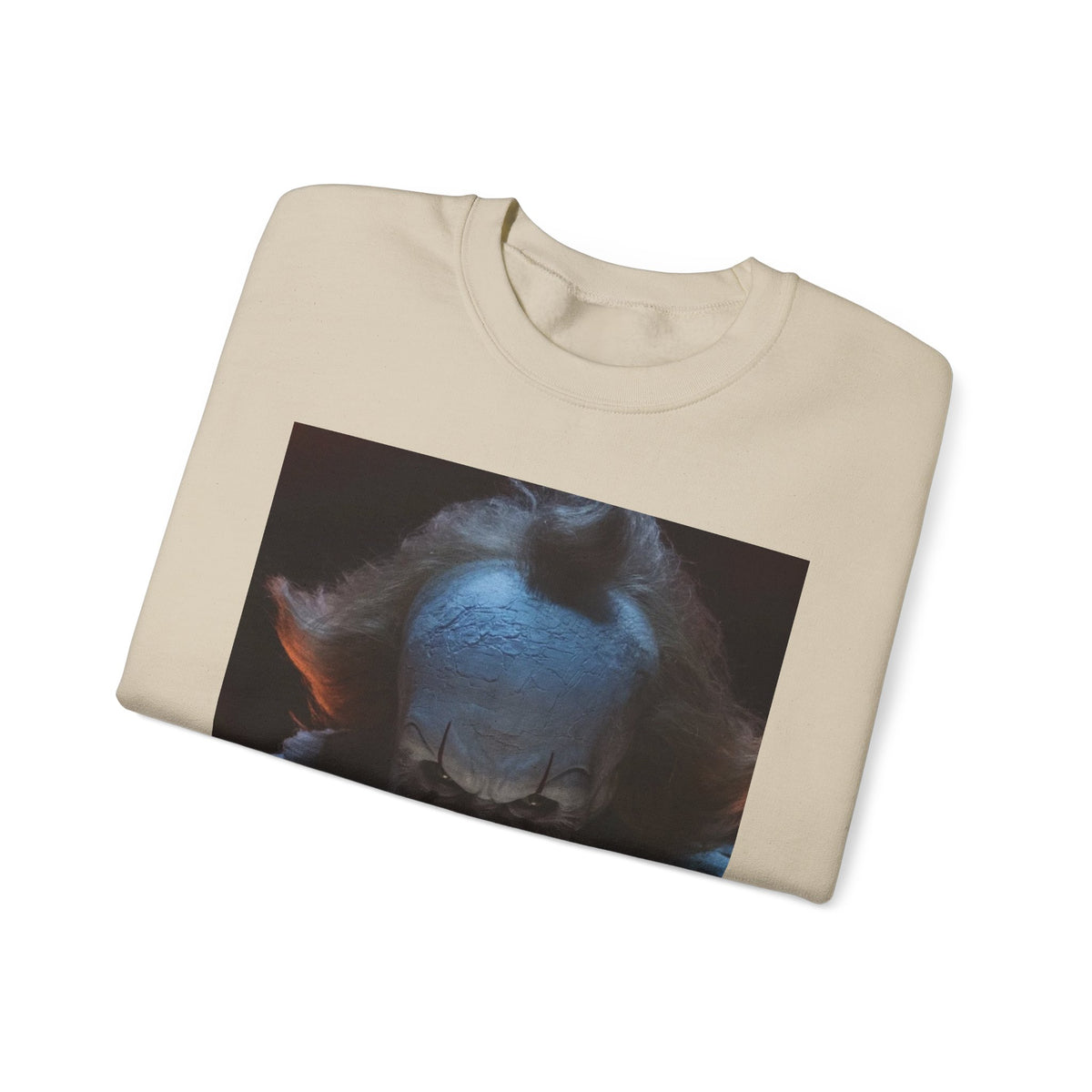 Horror Clown Crewneck Sweatshirt — Scary Pennywise Portrait