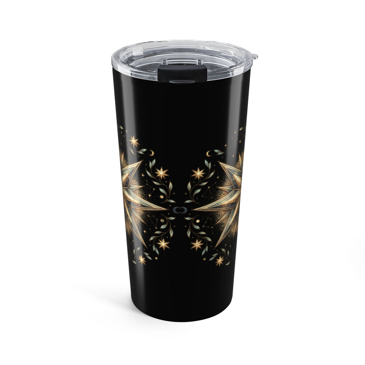 Star Print Black Insulated Tumbler 20oz