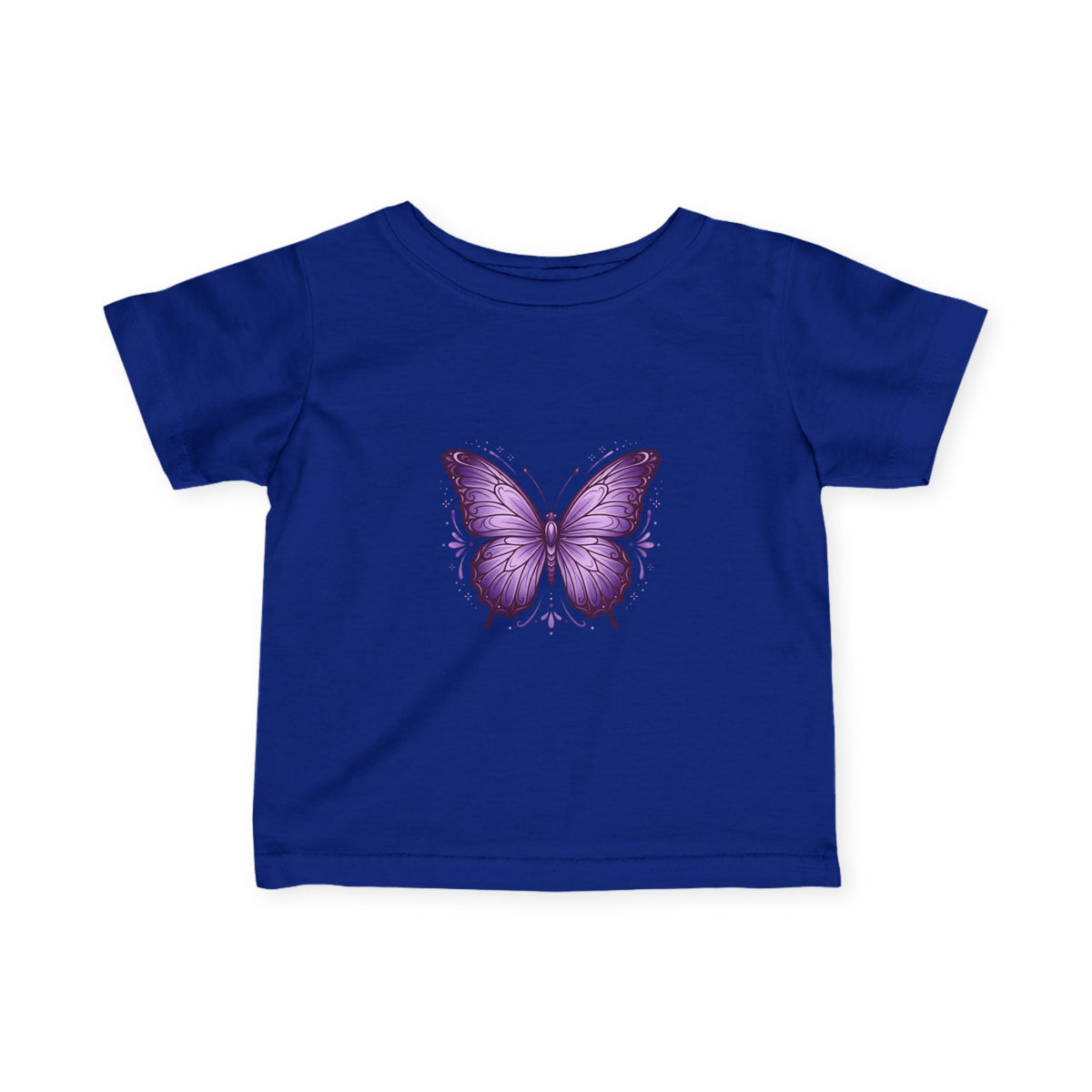 Infant T-Shirt — Purple Butterfly Baby Tee (Cute Newborn Gift)