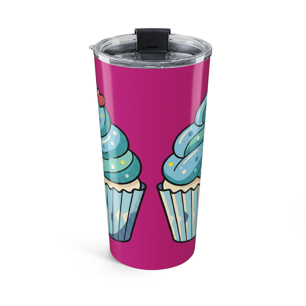 Blue Cupcake Frosting Tumbler 20oz- Magenta
