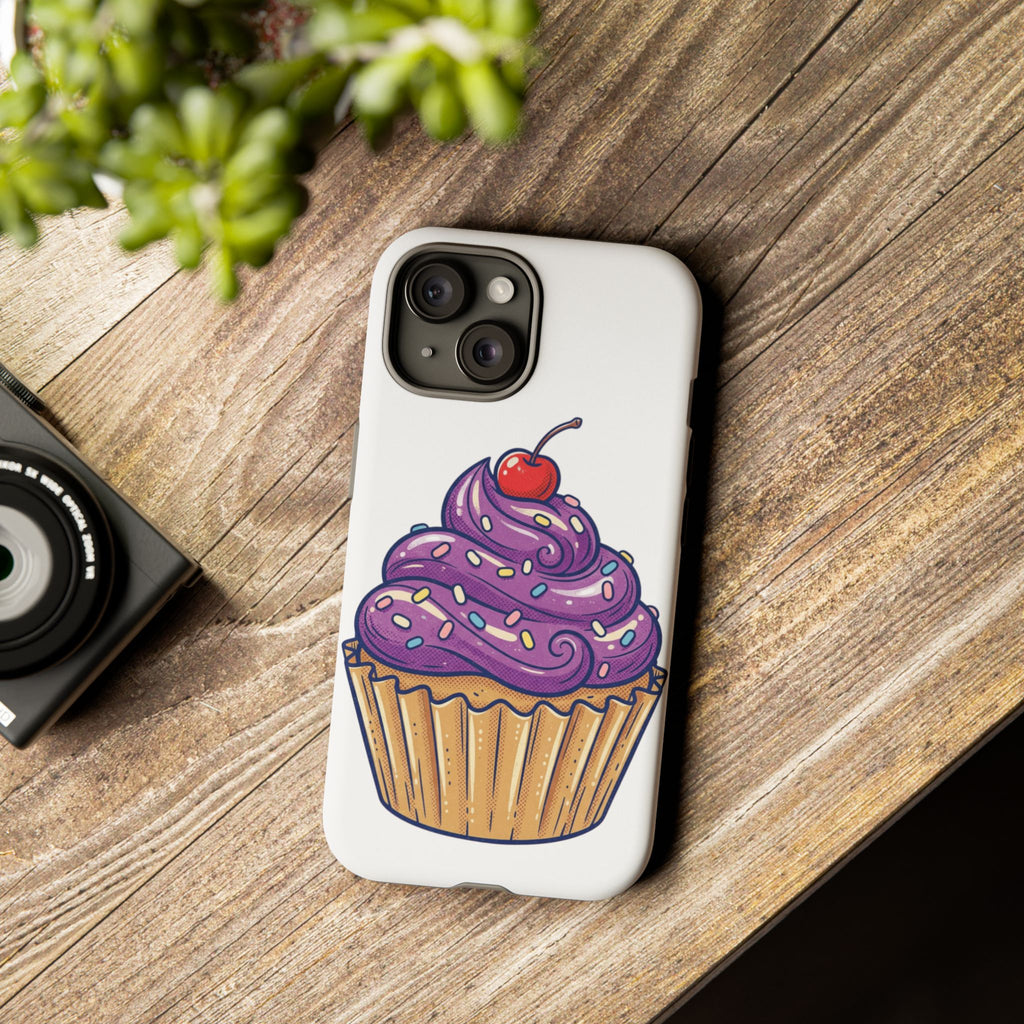 Purple Cupcake Tough Phone Cases