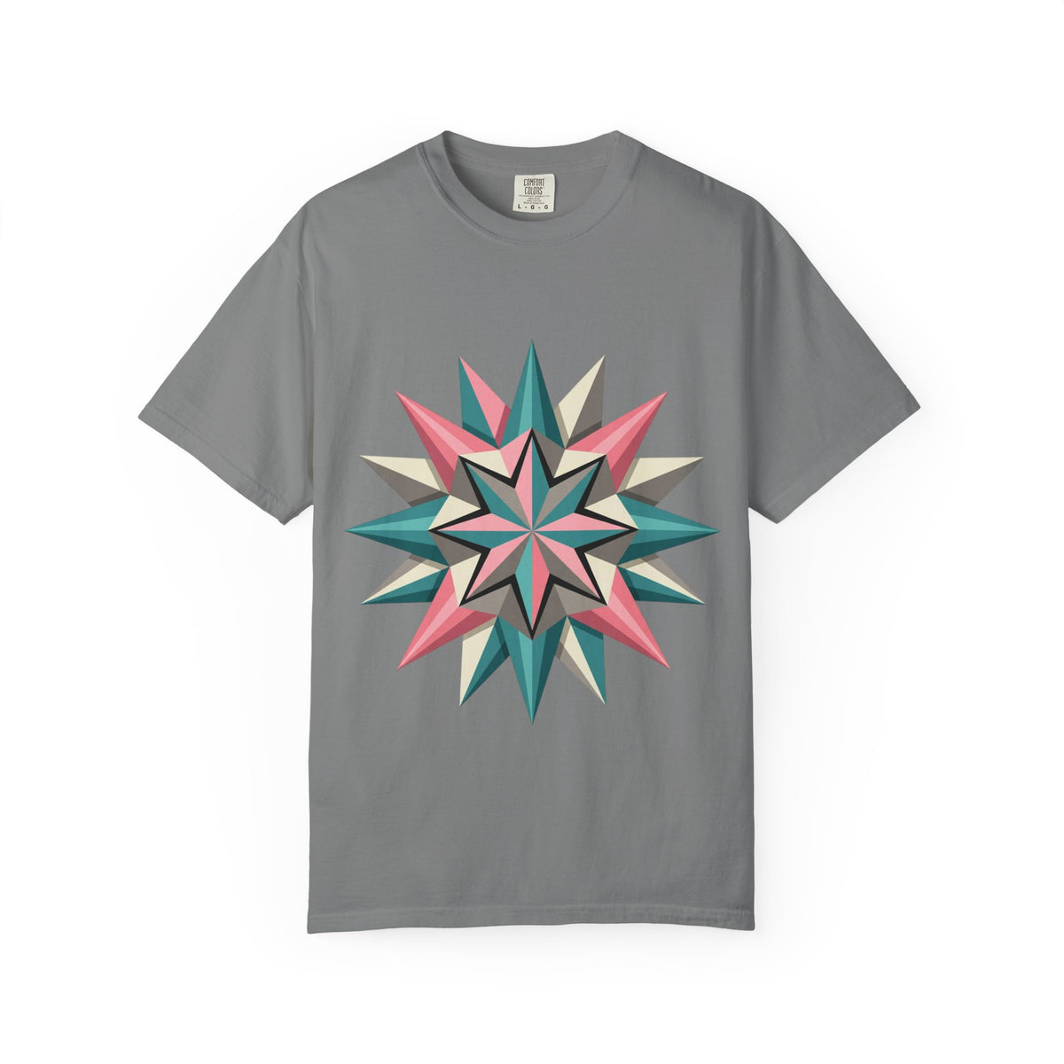 Geometric Starburst Graphic T-Shirt