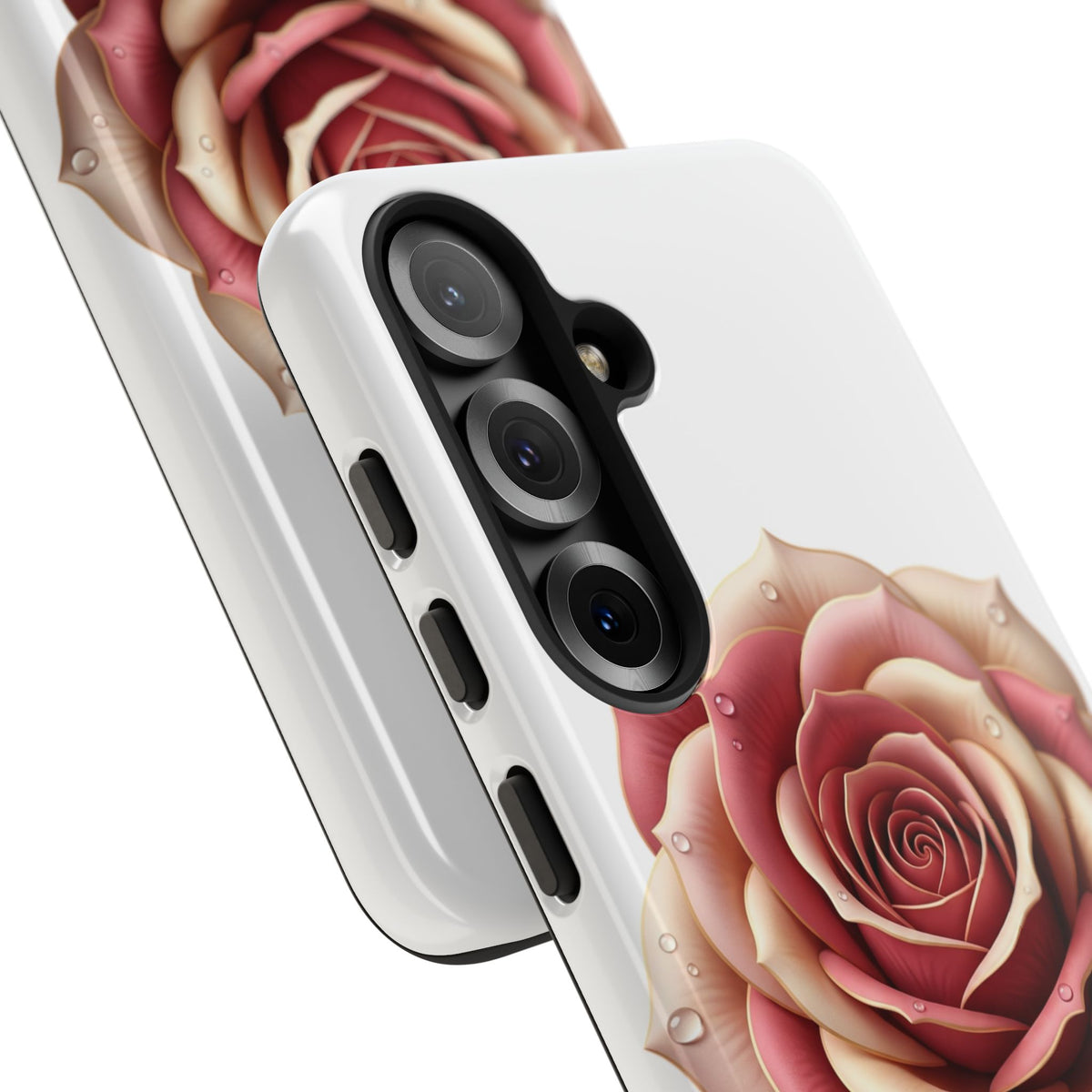 Rose Waterdrop Tough Phone Case — Protective Floral iPhone Cover