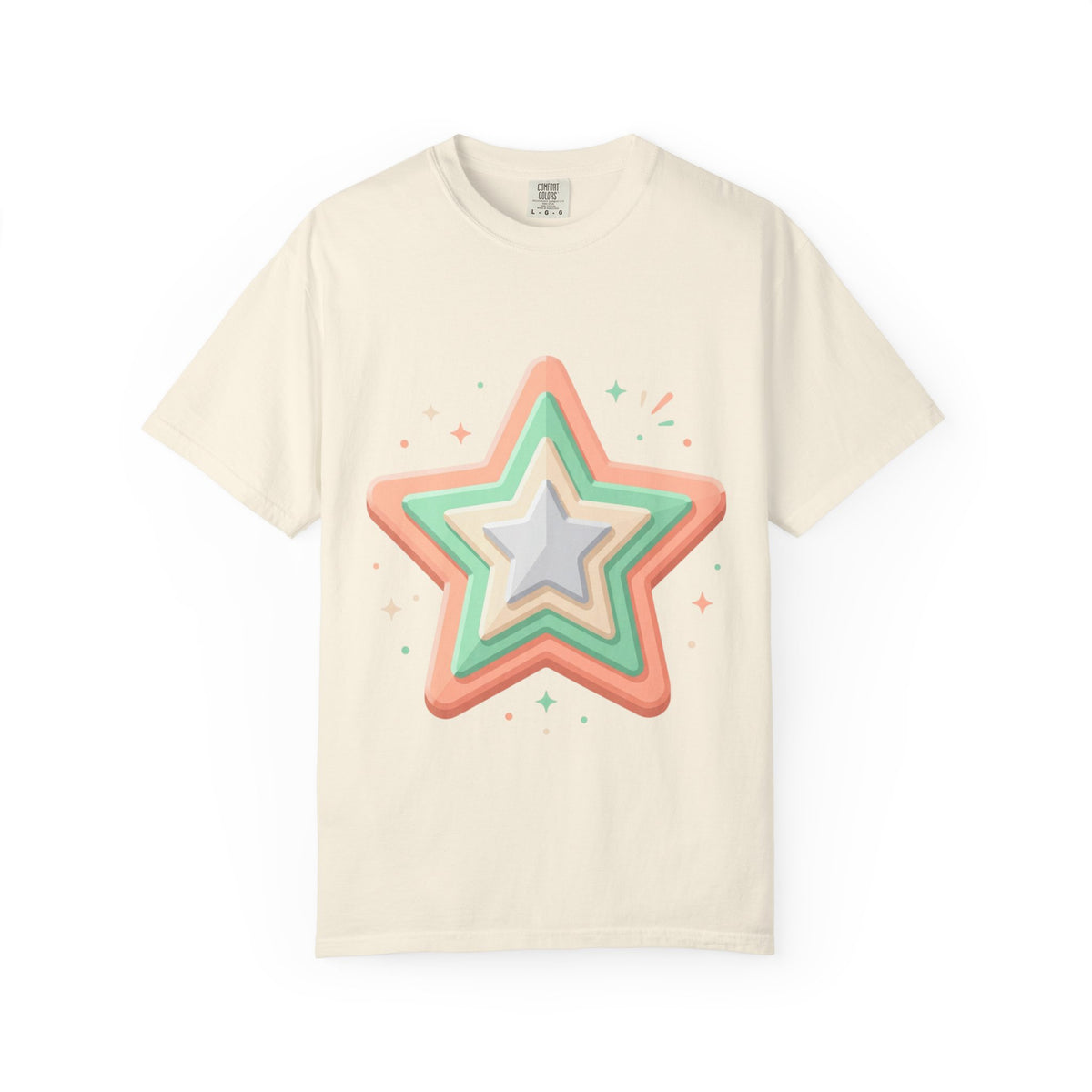 Star Design Unisex Garment-Dyed T-shirt