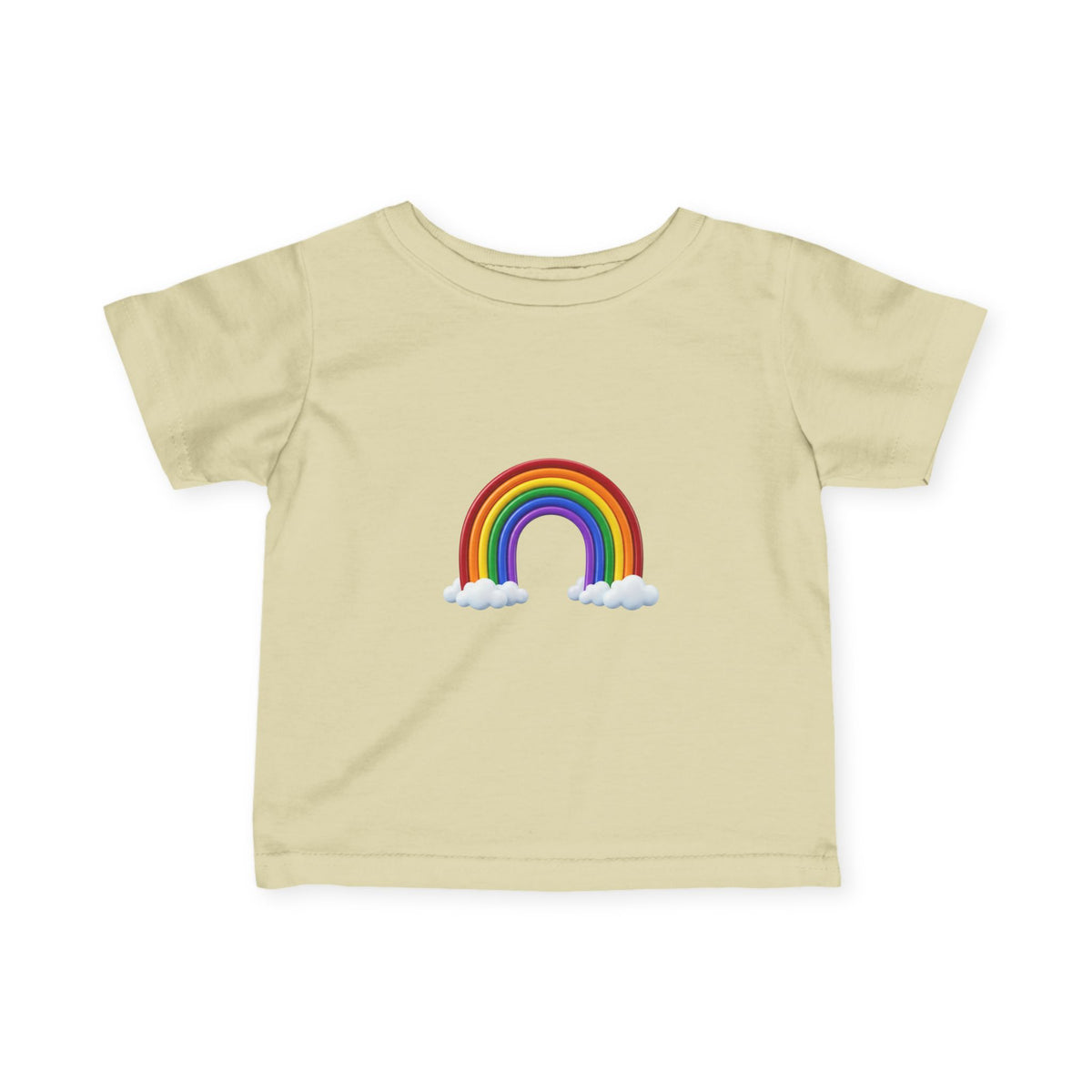 Infant Tee — Rainbow with Clouds Baby T-Shirt