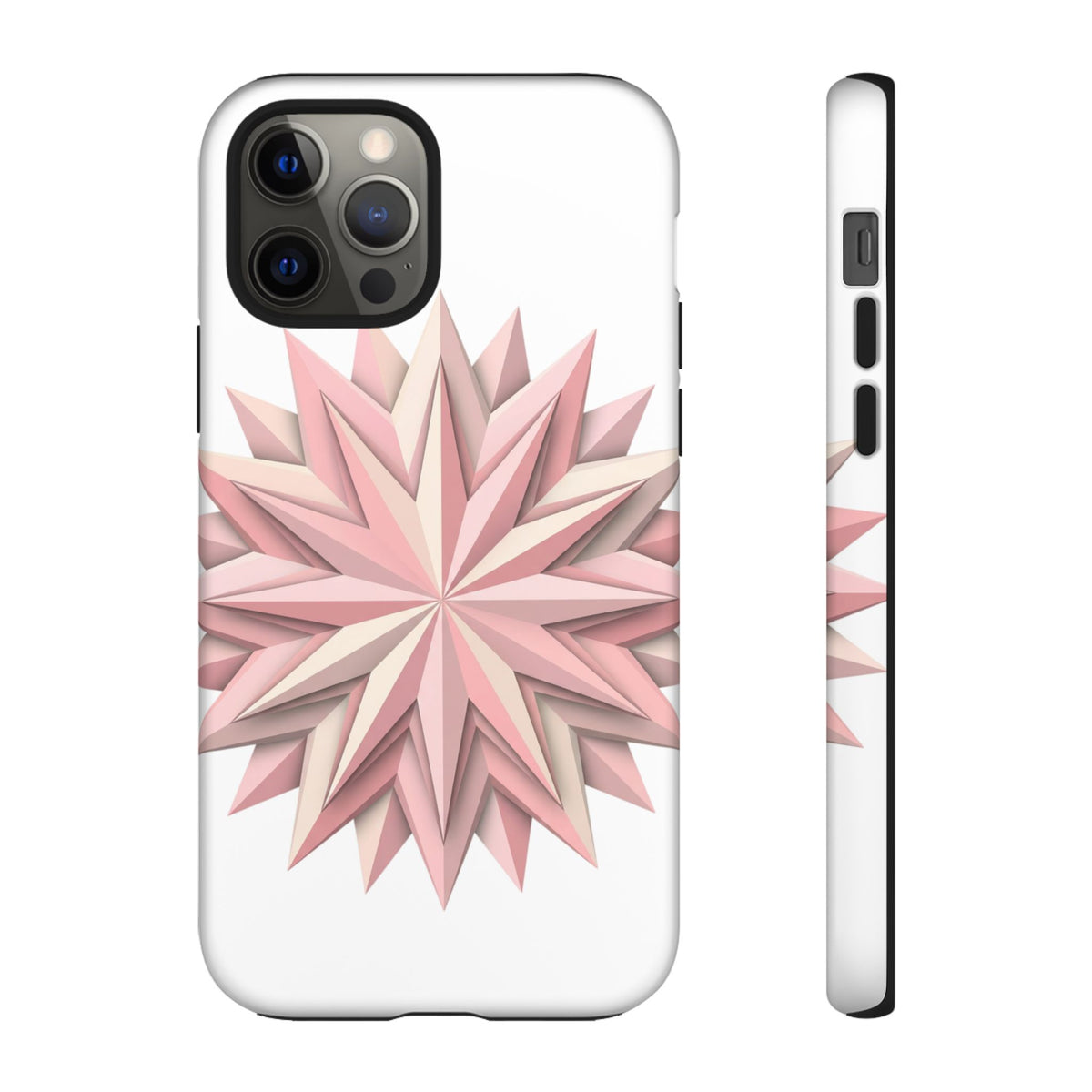 Pink Geometric Star Phone Case — Tough Protective iPhone Cover