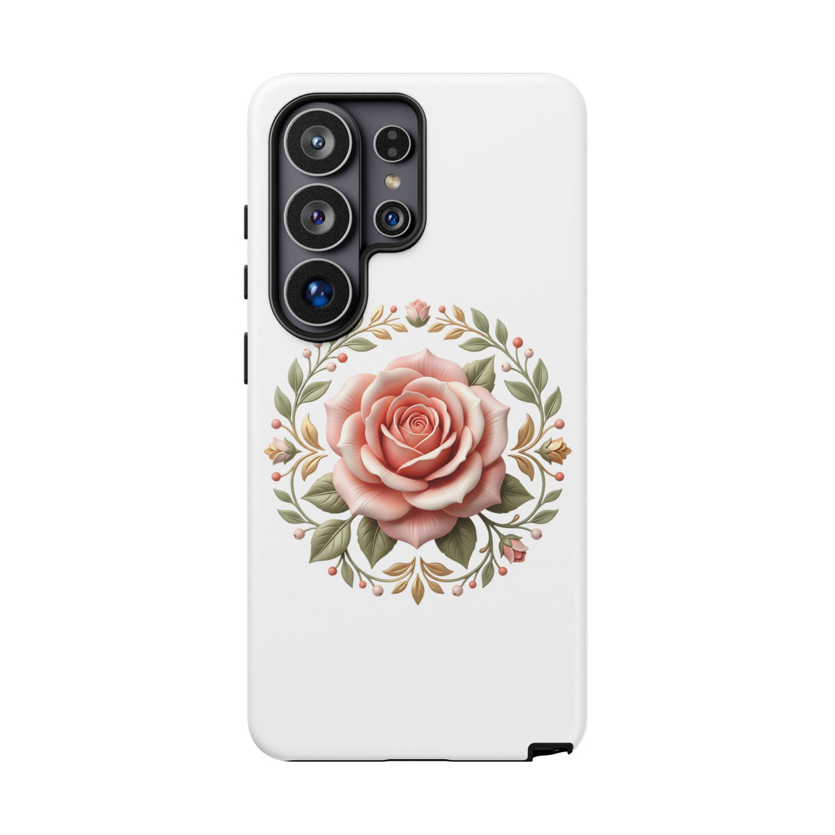 Floral Rose Wreath Tough Phone Case