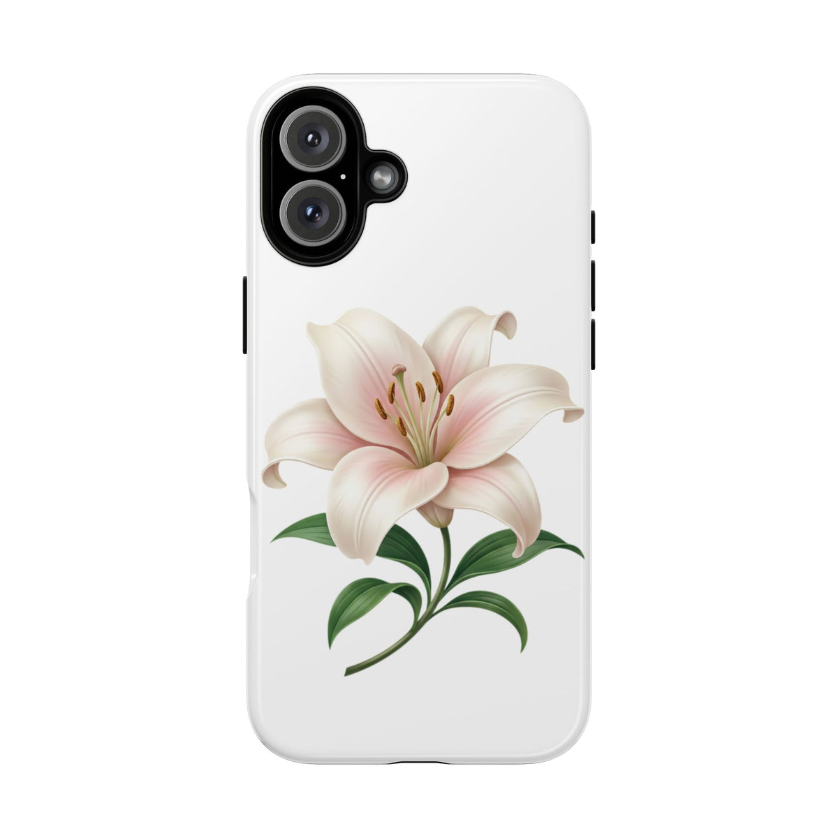 Floral Lily Phone Case — Pink Lily Tough Protective Cover