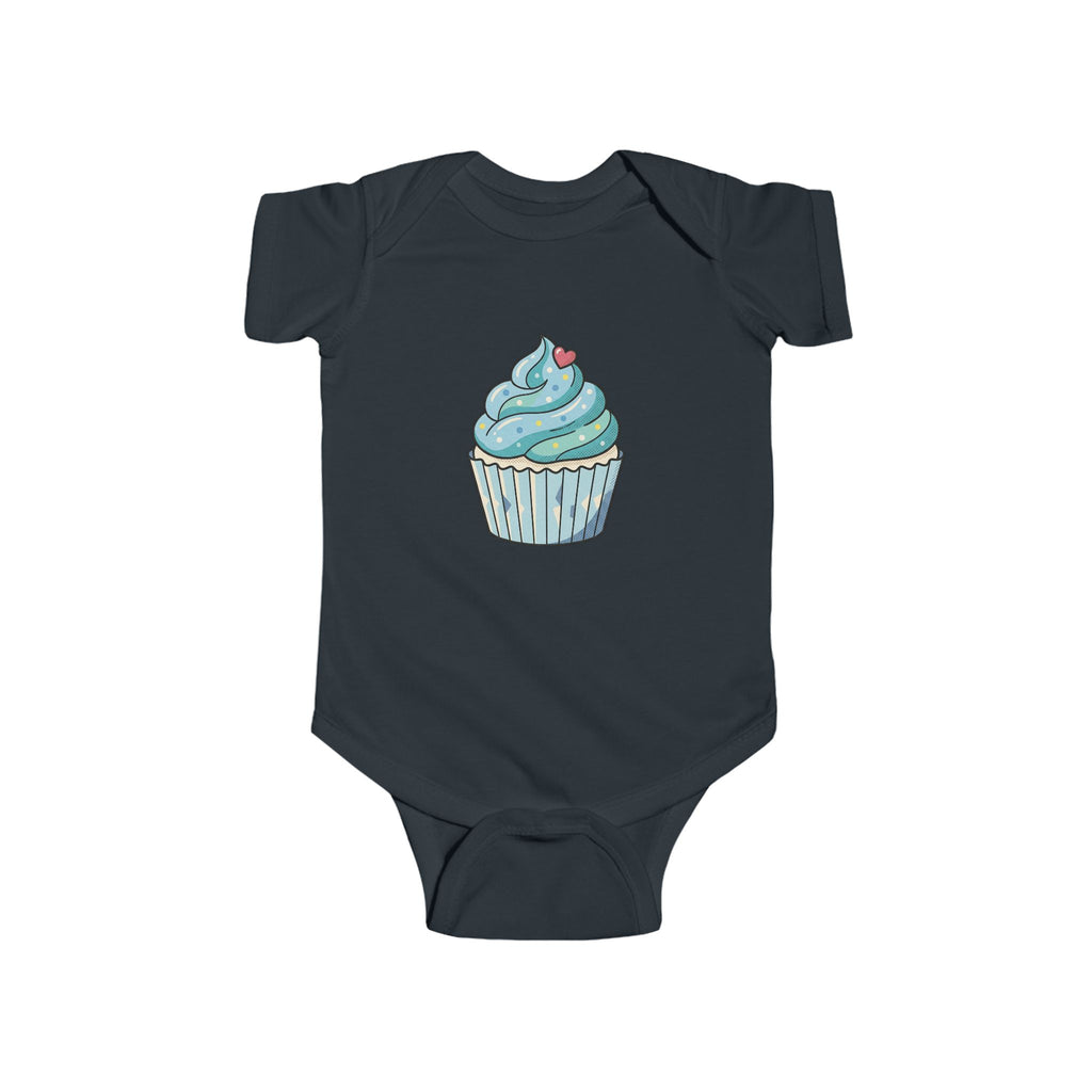 Blue Cupcake Infant Fine Jersey Bodysuit