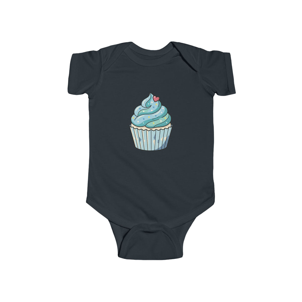 Blue Cupcake Infant Fine Jersey Bodysuit