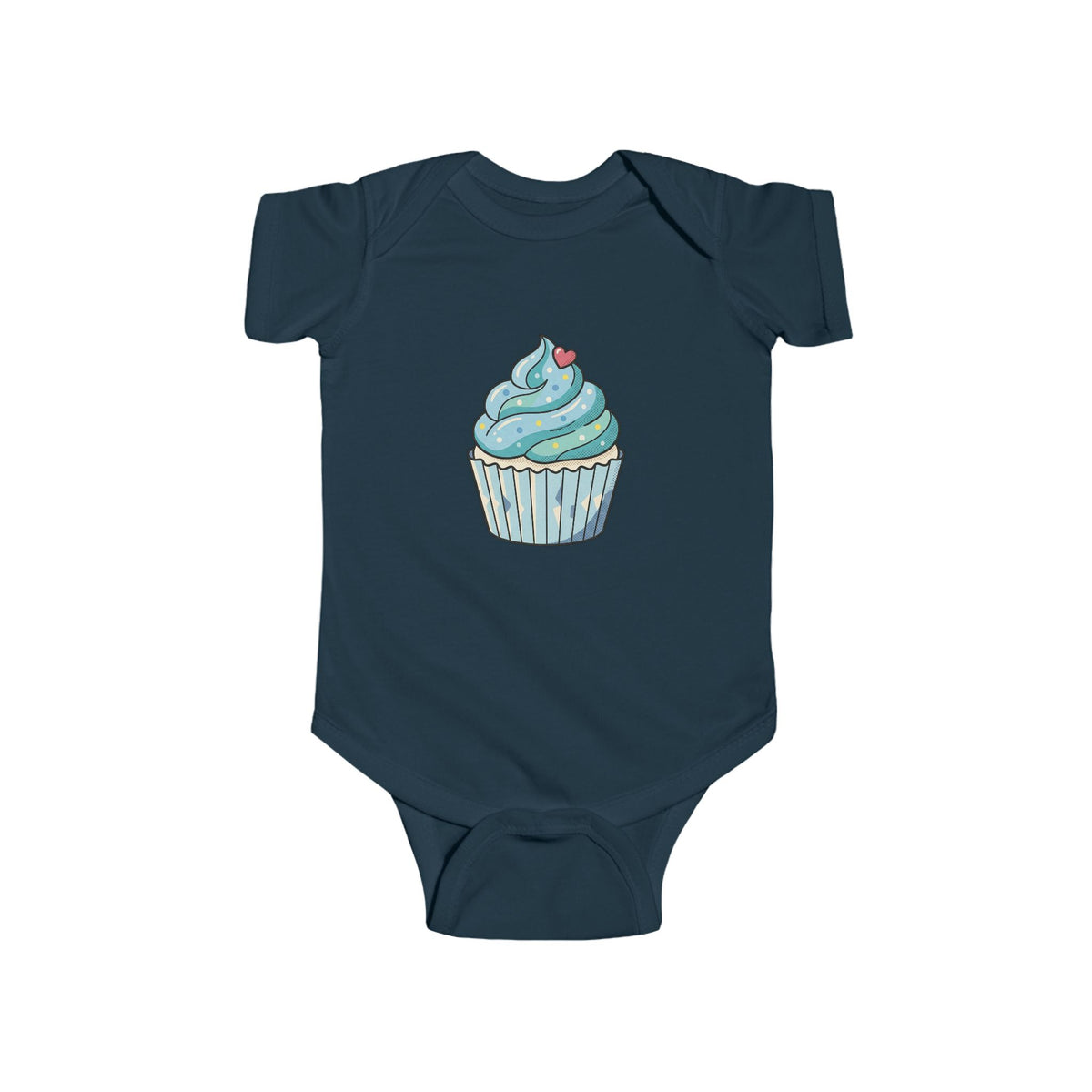 Blue Cupcake Infant Fine Jersey Bodysuit