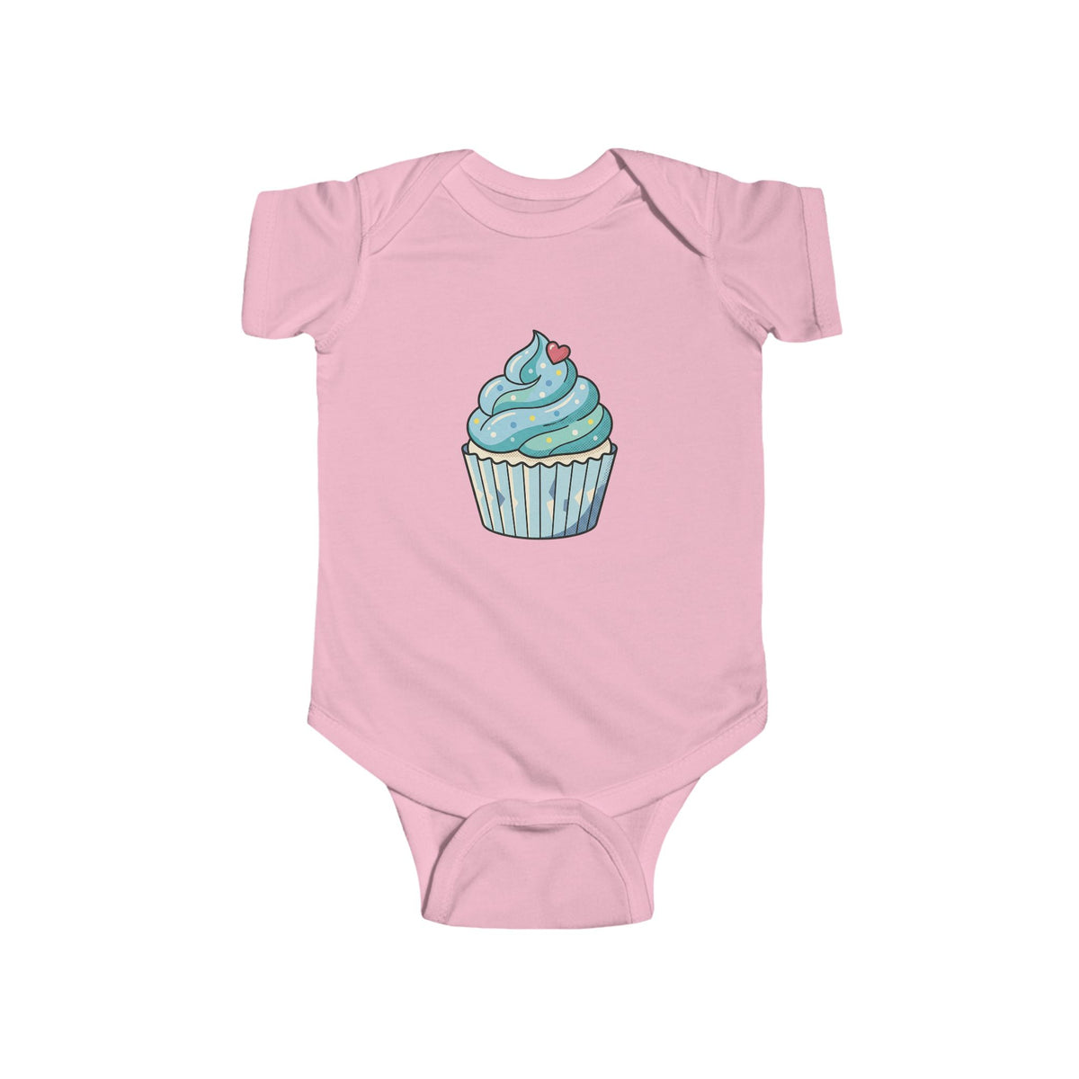 Blue Cupcake Infant Fine Jersey Bodysuit