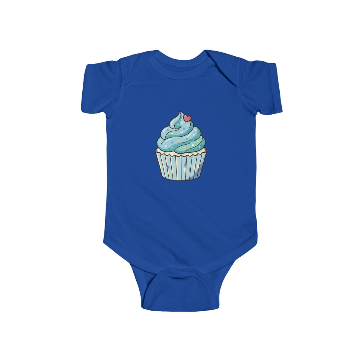 Blue Cupcake Infant Fine Jersey Bodysuit