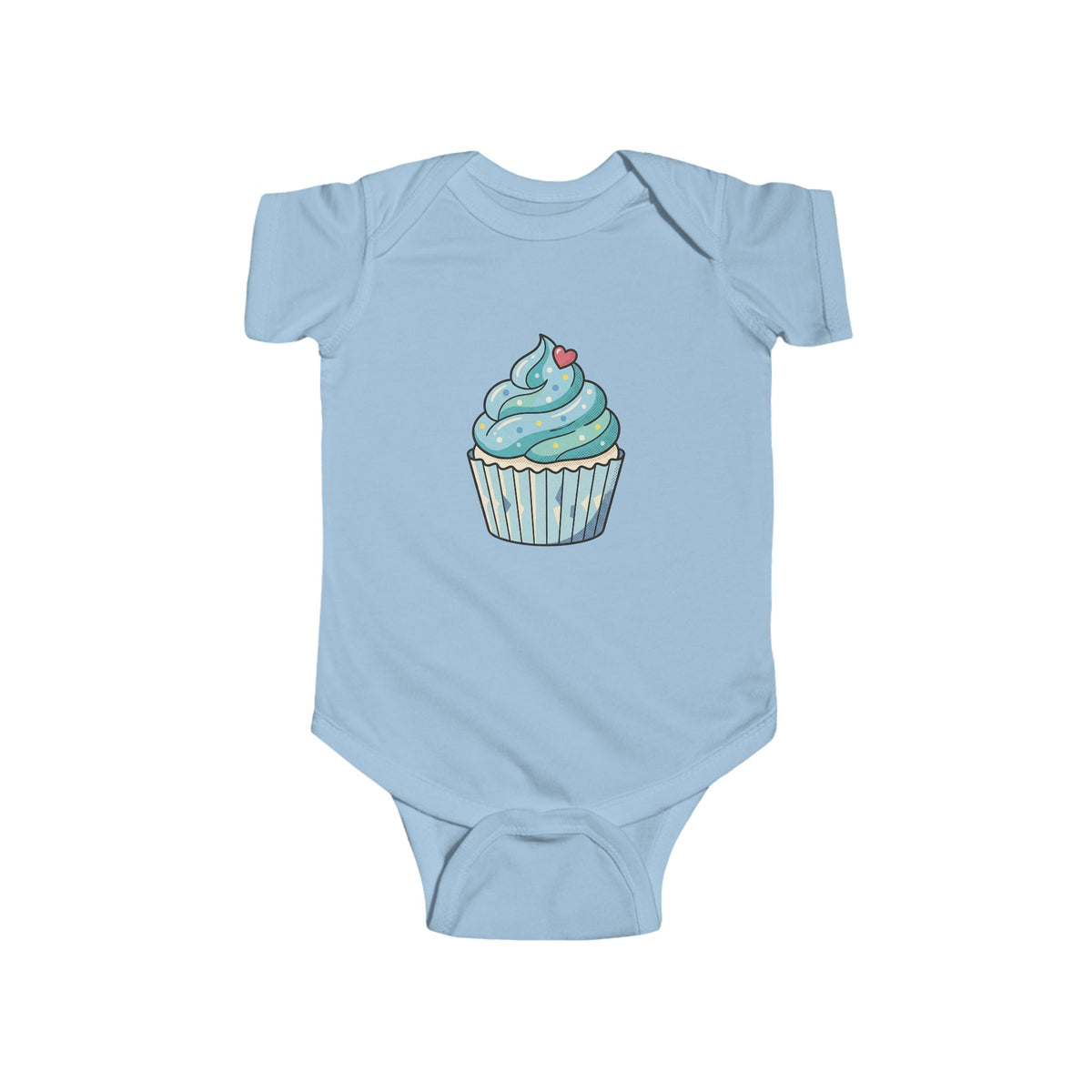 Blue Cupcake Infant Fine Jersey Bodysuit