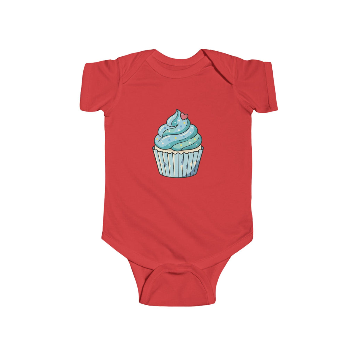 Blue Cupcake Infant Fine Jersey Bodysuit