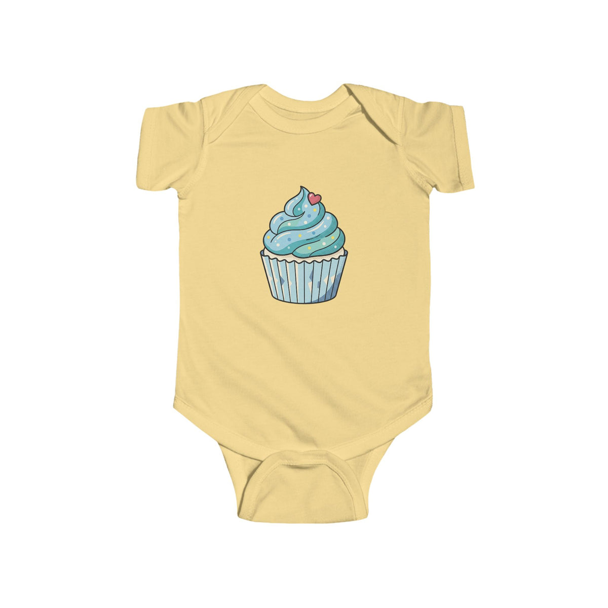 Blue Cupcake Infant Fine Jersey Bodysuit