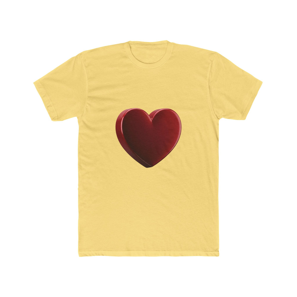 Red Heart Graphic Tee — Minimal Valentine Love Shirt